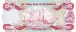 Bahamas, 3 Dollars, 1984, UNC,p44a