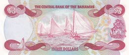 Bahamas, 3 Dollars, 1984, UNC,p44a
