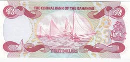 Bahamas, 3 Dollars, 1974, UNC,p44a