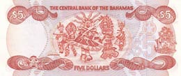 Bahamas, 5 Dollars, 1984, UNC,p45b
