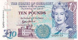 Guernsey, 10 Pounds, ... 