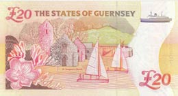 Guernsey, 20 Pounds, 1996, UNC,p58c