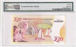 Guernsey, 20 Pounds , 1996, UNC,p58c, Low ... 