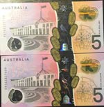 Australia, 5 Dollars, 2016, UNC, p62, (Total ... 