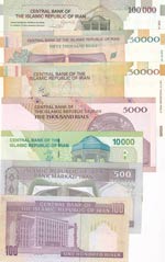 Iran, UNC, (Total 7 banknotes)
