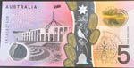 Australia, 5 Dollars, 2016, UNC, p62