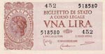 Italy, 1 Lira, 1944, ... 