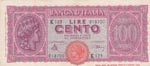 Italy, 100 Lire, 1944, ... 