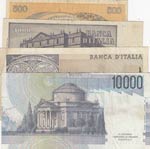 Italy, VF, (Total 4 banknotes)