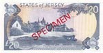Jersey, 20 Pounds, 1993, UNC, p23s, SPECIMEN