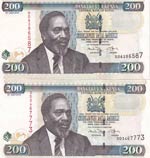 Kenya, 200 Shillings, ... 