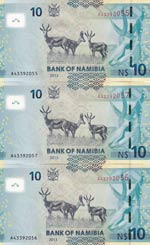 Namibia, 10 Dollars, ... 