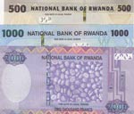 Rwanda, 500-1.000-2.000 Dollars, UNC, (Total ... 