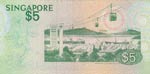Singapore, 5 Dollars, 1976, XF, p10
