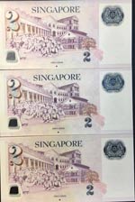 Singapore, 2 Dollars, 2015, UNC, p46b, ... 