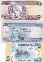 Solomon Islands, 5-10 Dollars, UNC, (Total 3 ... 