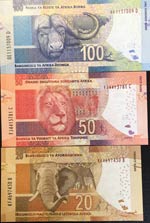 South Africa, 20-50-100 Rand, 2013/2016, ... 