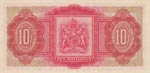Bermuda, 10 Shillings, 1957, AUNC(-), p19b