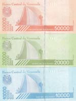 Venezuela, 10.000-20.000-50.000 Bolívares, ... 