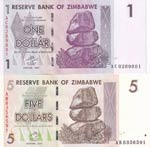 Zimbabwe, 1-5 Dollars, ... 