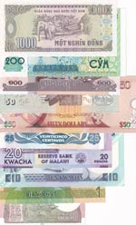 Mix Lot, UNC, (Total 10 banknotes)