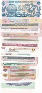 Mix Lot, UNC, (Total 100 banknotes)