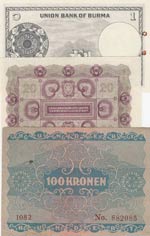 Mix Lot, (Total 3 banknotes)