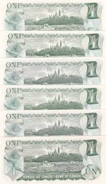 Canada, 1 Dollar, 1973, UNC, p85c, (Total 6 ... 