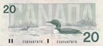 Canada, 20 Dollars, 1991, AUNC, p97a