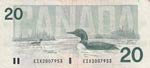 Canada, 20 Dollars, 1991, XF(-), p97a