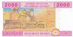 Central African States, 2.000 Francs, 2002, ... 