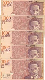 Colombia, 1.000 Pesos, ... 