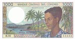 Comoros, 1.000 Francs, ... 