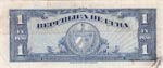 Cuba, 1 Peso, 1960, VF, p77b
