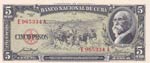 Cuba, 5 Pesos, 1958, ... 