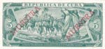 Cuba, 5 Pesos, 1988, UNC, pCS22, SPECIMEN