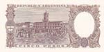 Argentina, 5 Pesos, 1960/1962, UNC, p275