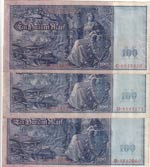 Germany, 100 Mark, 1910, XF, p42, (Total 3 ... 