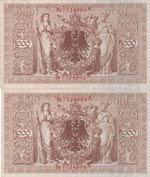 Germany, 1.000 Mark, 1910, UNC(-), p44, ... 