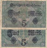 Germany, 5 Mark, 1917, FINE, p56, (Total 2 ... 