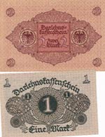 Germany, 1-2 Mark, 1920, UNC, p58, p59, ... 