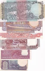 India, (Total 6 banknotes)