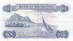 Mauritius, 5 Rupees, 1967, XF, p30c  Queen ... 