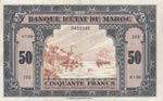Morocco, 50 Francs, 1943, XF(+), p26  
