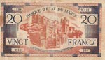 Morocco, 20 Francs, 1943, FINE, p39  