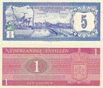 Netherlands Antilles, 1-5 Gulden, (Total 2 ... 