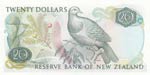 New Zealand, 20 Dollars, 1985, UNC, p173b, ... 