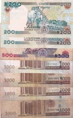 Nigeria, 200-200-500-1.000-1.000-1.000-1.000 ... 