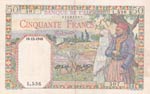 Algeria, 50 Francs, ... 