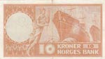 Norway, 10 Kroner, 1961, XF(-), p31c  